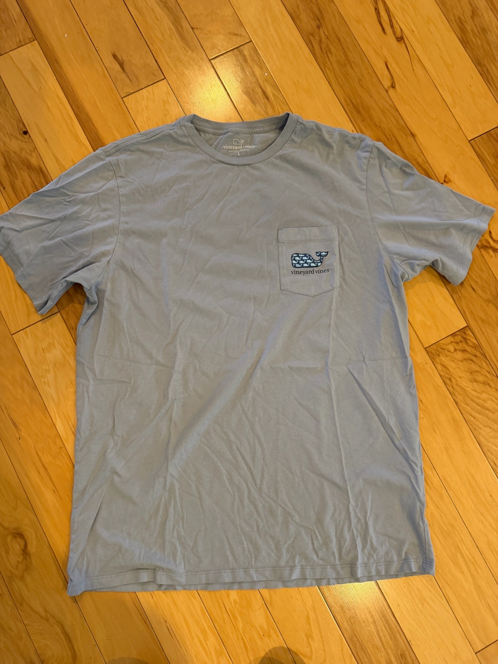 Vineyard Vines Navy Whale Logo Graphic Tee Gray - Picture 6 of 9